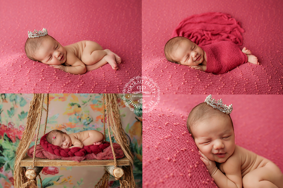 newborn photography magenta similing newborn buffalo ny photographer