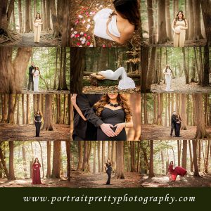maternity portraits in the forest by portrait pretty photography buffalo ny