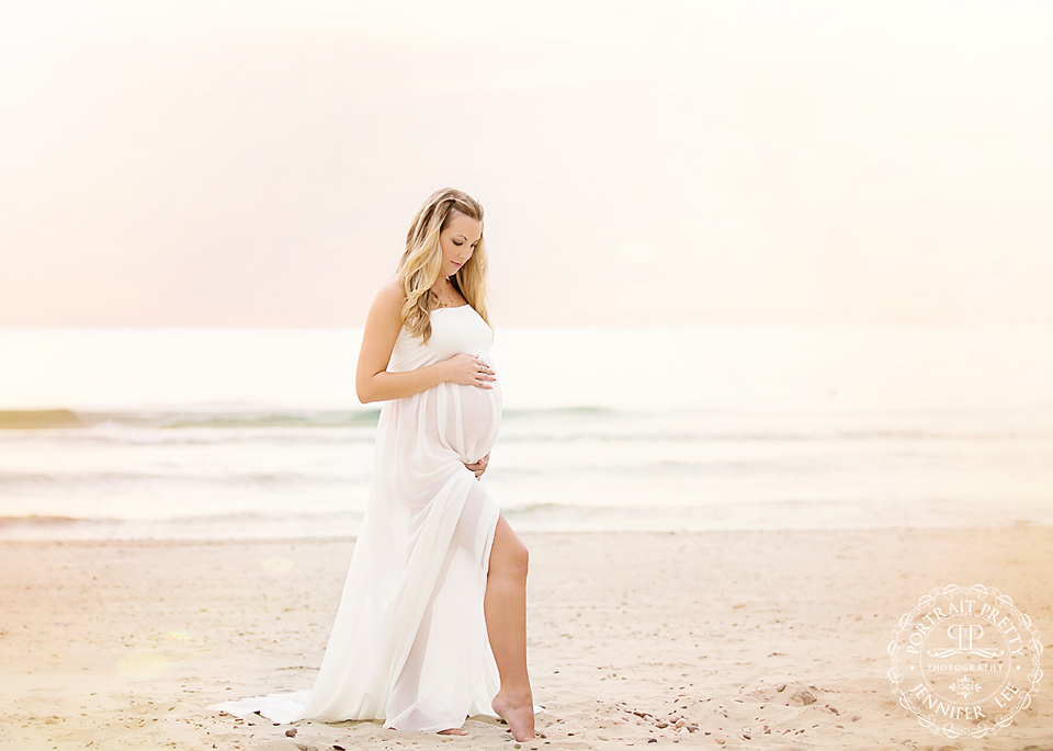 WNY beach maternity session