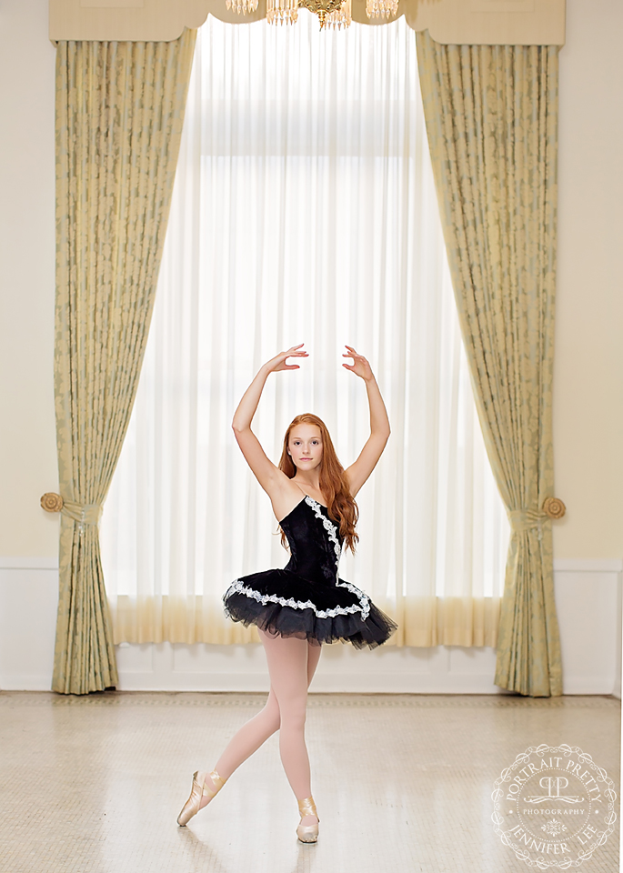 buffalo ny senior portrait hotel lafayette ballet scene