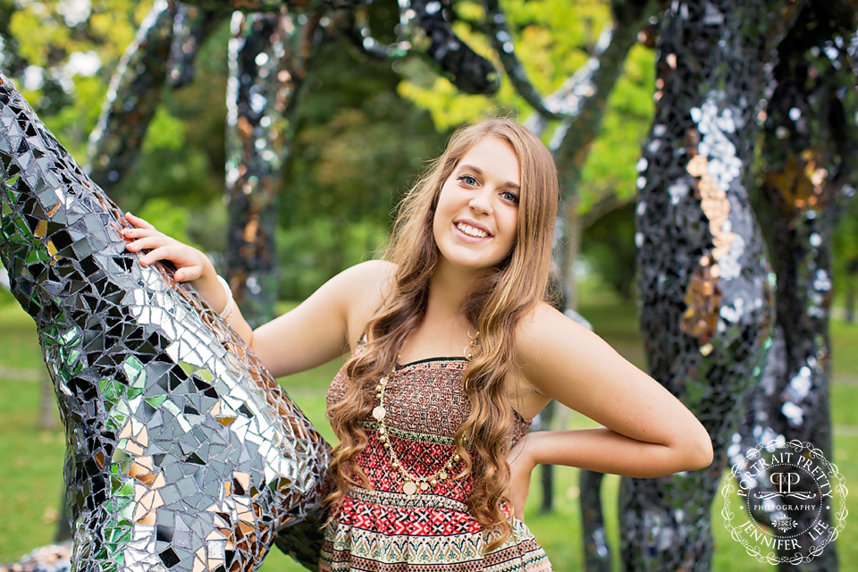 senior portraits Hamburg ny art gallery sculpture