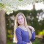 cherry blossom senior pictures by portrait pretty photography