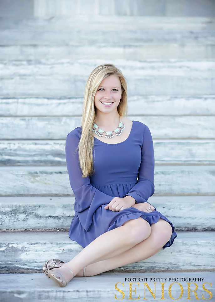 marble stairs senior portraits by portrait pretty photography