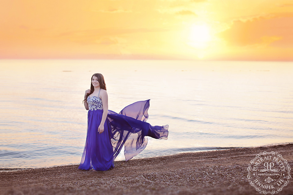 Lewiston Senior Portraits at sunset