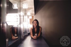 Sheas senior portraits in make up room by portrait pretty photography