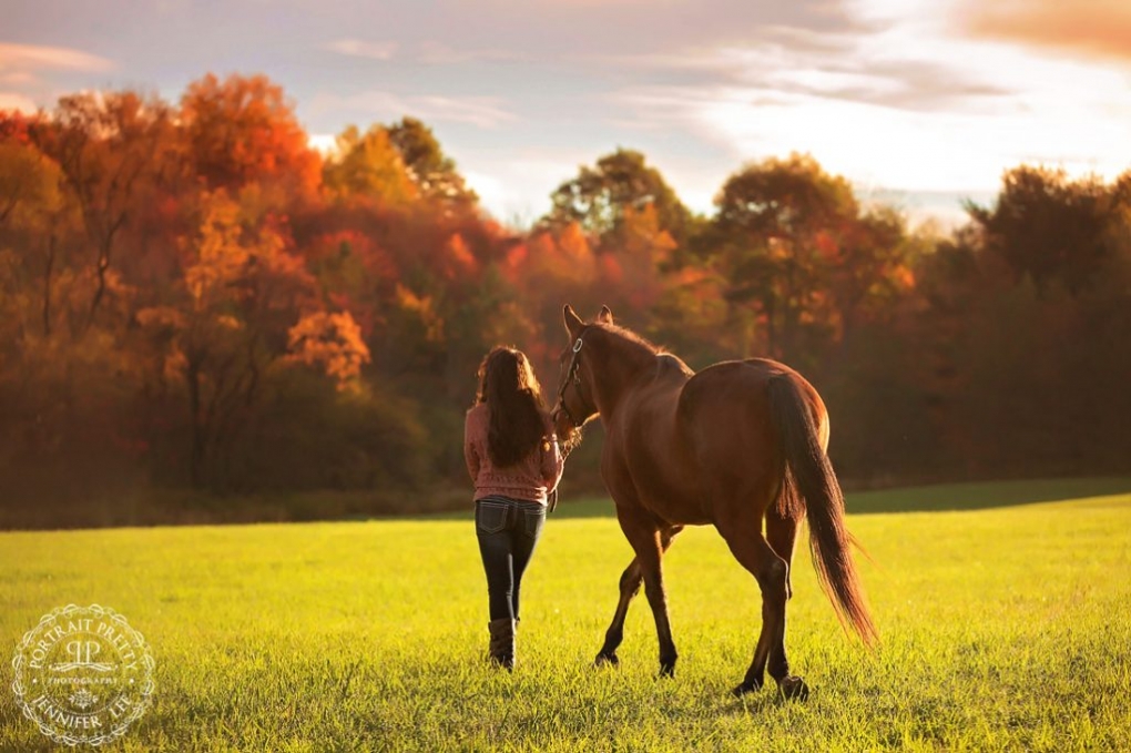 senior portraits at sunrise with horse buffalo photographers portrait pretty photography