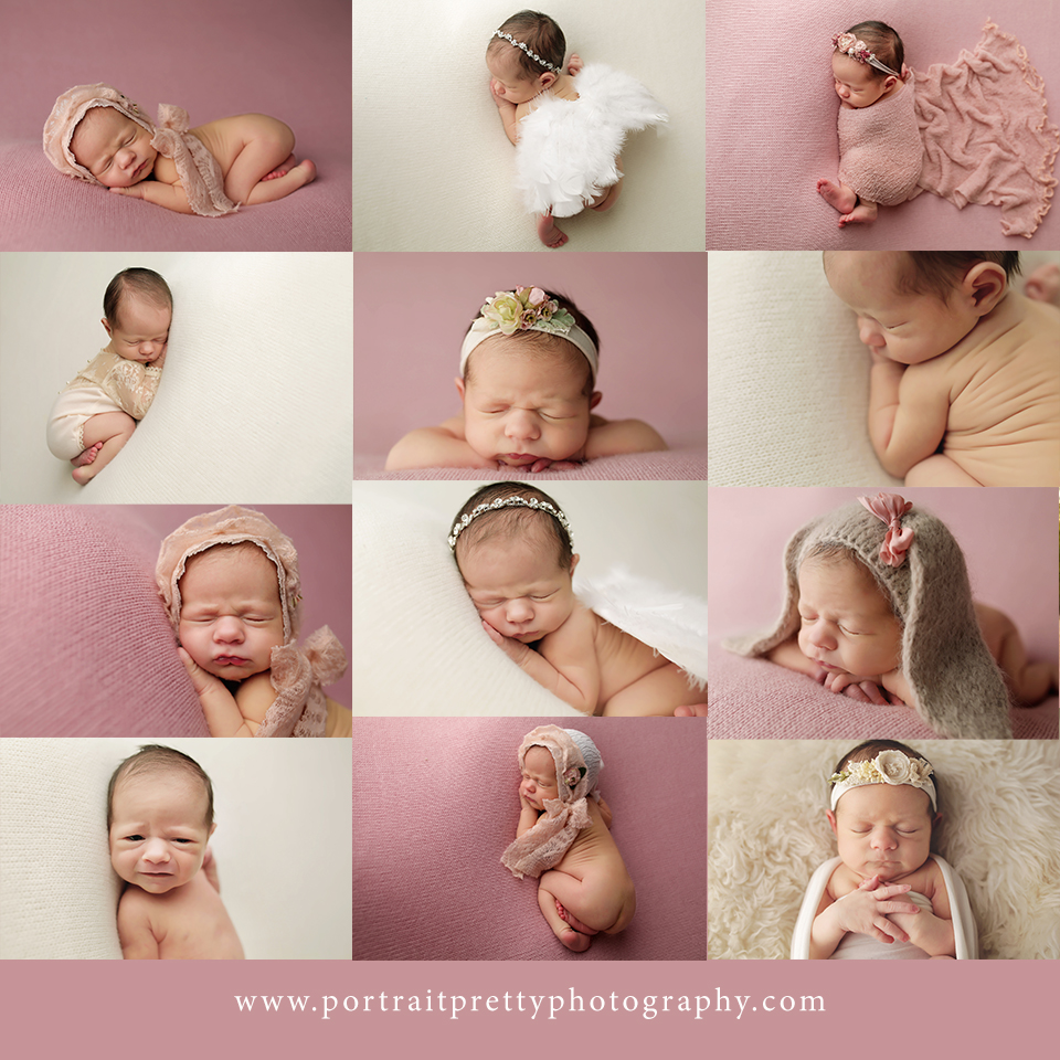 buffalo ny newborn photographer portrait pretty pink baby girl buffalo ny newborn photographers